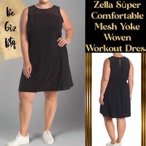 Z by Zella Balance Mesh Yoke Woven Workout Dress 3 X
